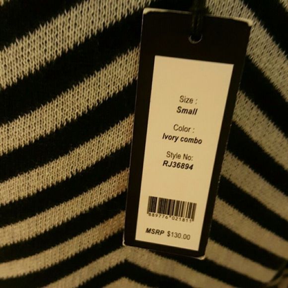 Ivory and Black Sweater Dress - Picture 2 of 4